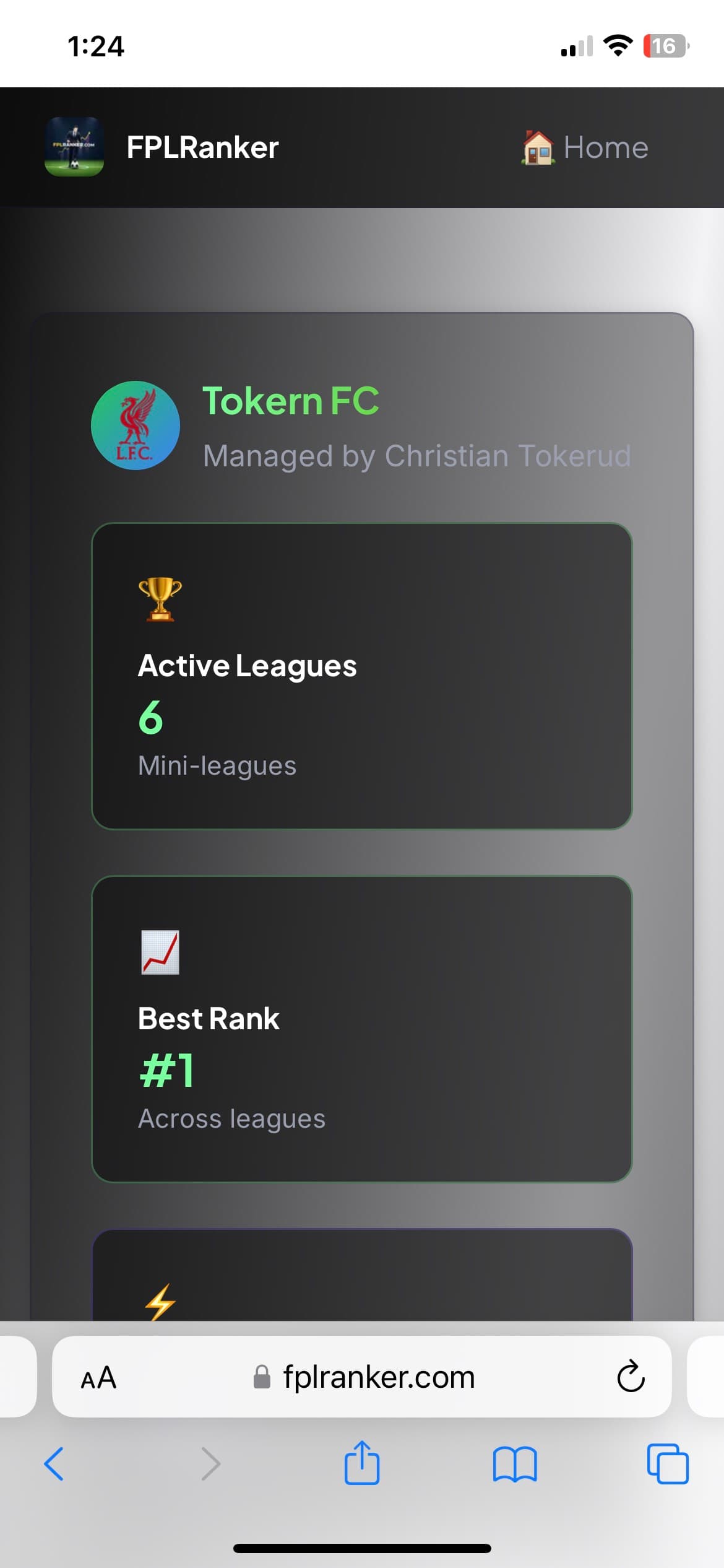 FPLRanker Dashboard
